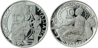 10 Евро серебряная монета Италии 2011г.