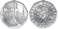 Серебряная монета 5 Евро Пуммерин